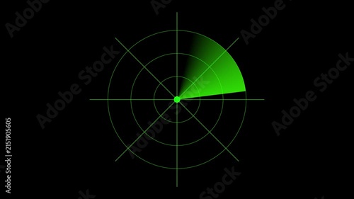 Digital radar scanning security animation with world map overlay and rotating grid.