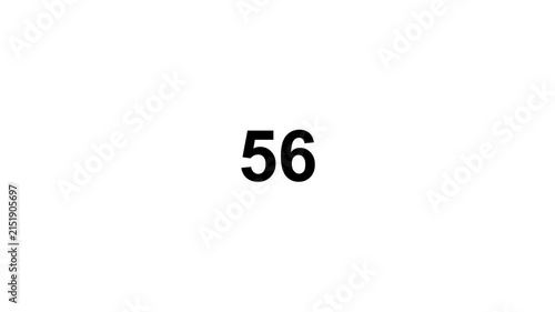 Count up from 0 to 100, number counter and loading bar animation, 100% progress rendering.