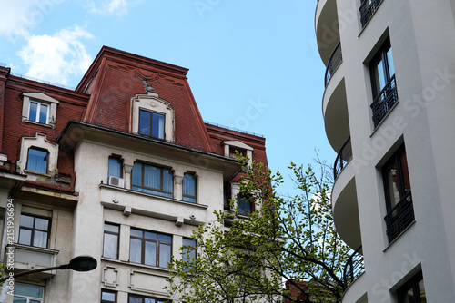 Buildings in Bucharest: old and new