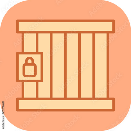 Photography Jail Cell Vector Icon