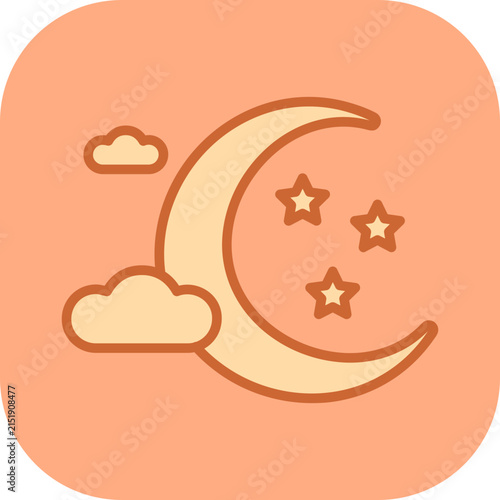 Tapety artystyczne Starry Night Vector Icon