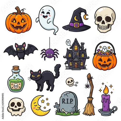 Featuring Spooky Cartoon Halloween Dynamic Premium Digital Asset