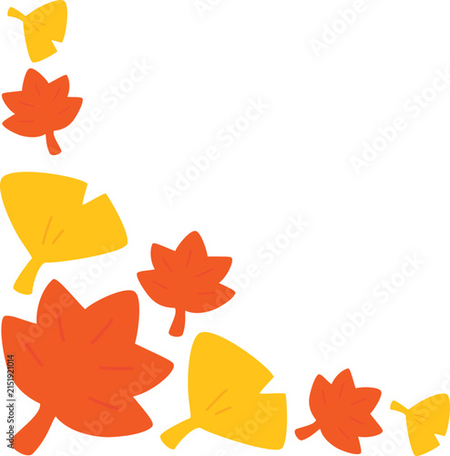 autumn leaves vector illustration