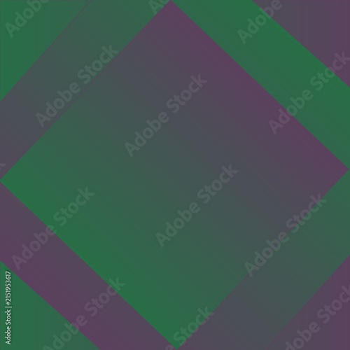 Abstract geometric square and diagonal gradient background in green and purple.