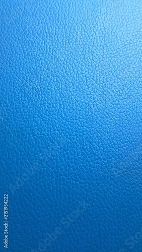 Konstfotografi Blue textured leather surface with fine natural grain pattern and soft gradient