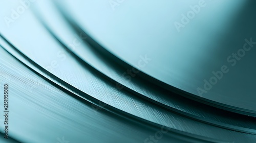 Abstract Brushed Aluminum Sheets Curving Flow Background