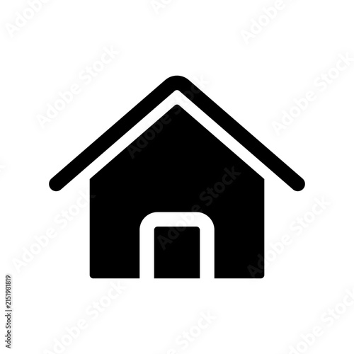 Minimal black house icon vector design