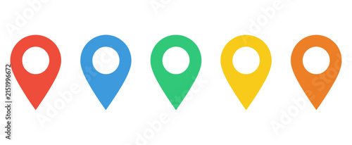 Colorful Location Pin Icons – Flat Map Marker Vector Icon Set
Map Pin Icon Set – Multicolor GPS Location Marker Vector Pack