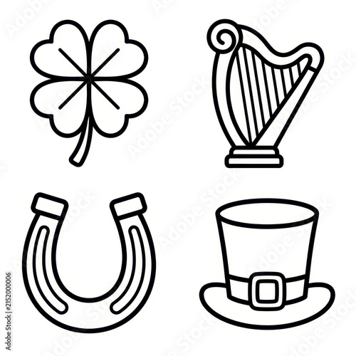 Irish symbols set