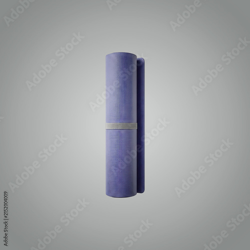 Blue and black cylindrical deodorant stick with cap on white background