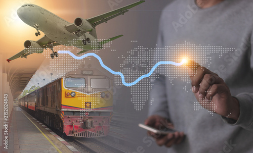 Efficient logistics network managing goods, transportation, delivery, and supply chains.