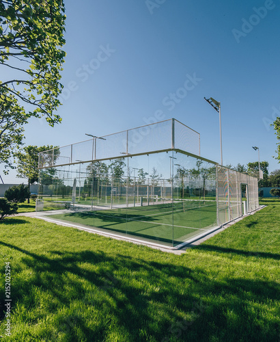 Outdoor Padel Court in Scenic Natural Surroundings