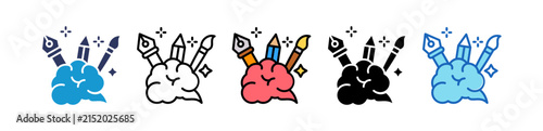 Foto Artistic Thinking multiple icon