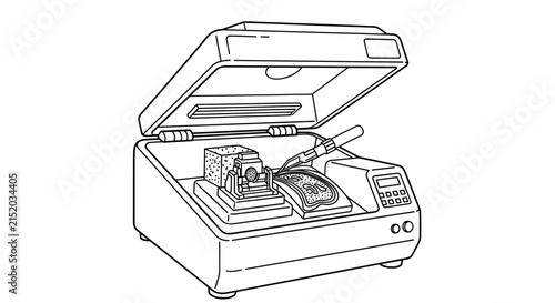 Laboratory microtome for slicing biological samples for microscopy