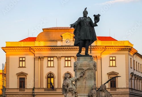 Architectural detail in Szeged, Hungary, Europe