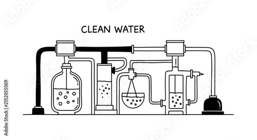 Water Purification System Process Diagram.