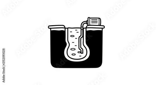 Foto Laboratory equipment for chemical analysis.