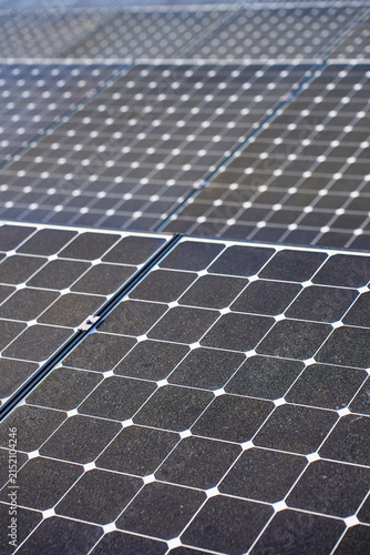 Konstfotografi Solar panels for renewable energy