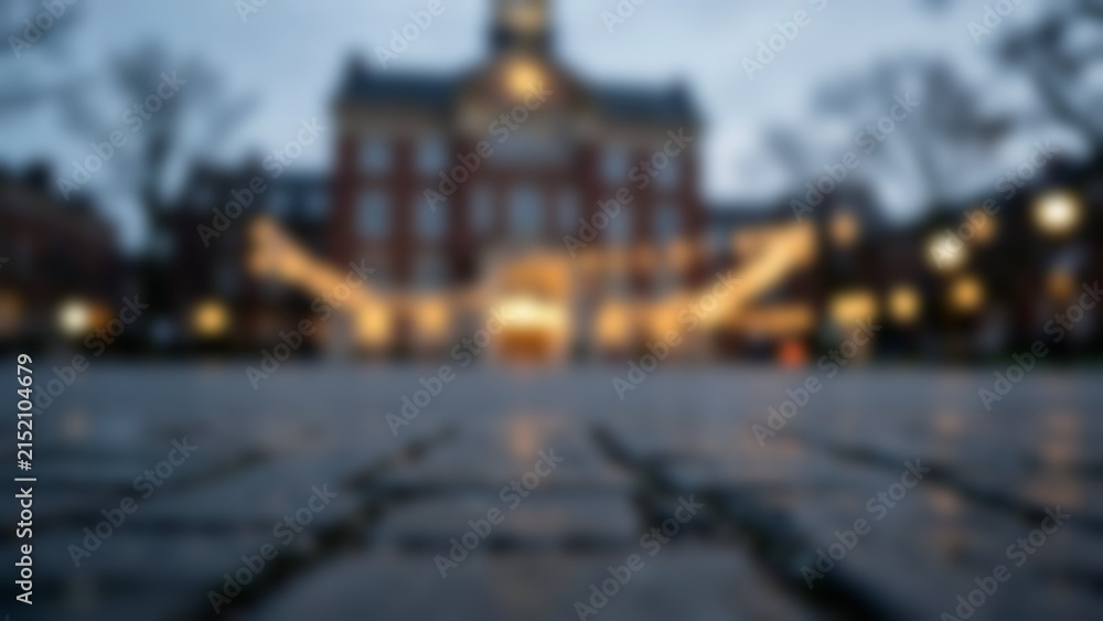 Obraz premium Low angle shot 85mm compressed telephoto