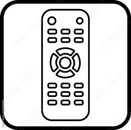 Remote control icon f smart remote, media controller, gamepad, wireless device, home automation and technology vector symbols isolated on transparent background
