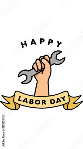 Happy labor day animation video background