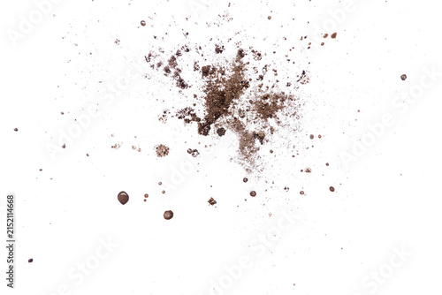 soil particle on transparent background isolated