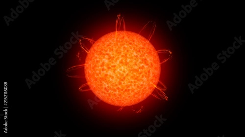 The Sun – Into the Fire. 3d animation