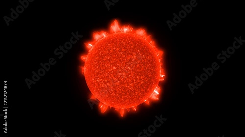 The Sun – Into the Fire. 3d animation