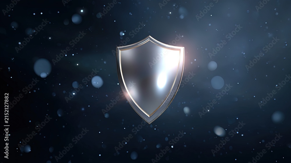 Fototapeta premium Shine of Shield. Security background 