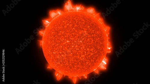 The Sun – Into the Fire. 3d animation