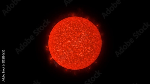 The Sun – Into the Fire. 3d animation