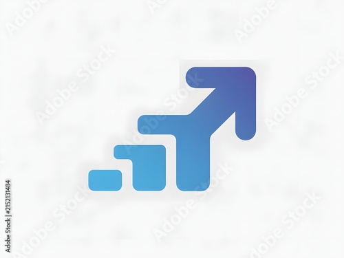 A stylized upward-pointing arrow composed of three connected segments.