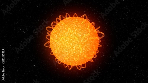 The Sun – Into the Fire. 3d animation