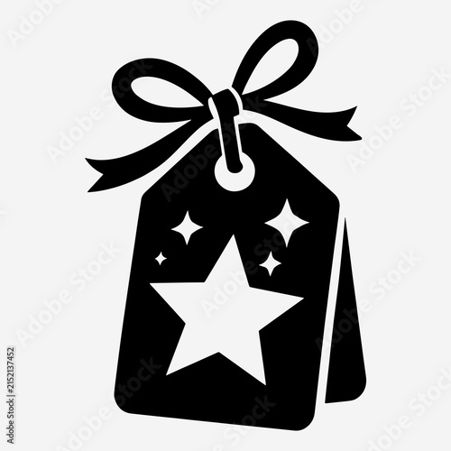 Festive Star Gift Tag Icon