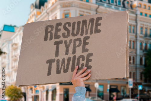 Картината върху платно "Resume type twice" Uploading and then re-entering job history feels pointless