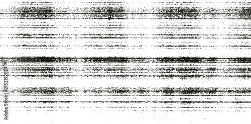 Distressed horizontal print texture overlay with vintage grunge lines on transparent background