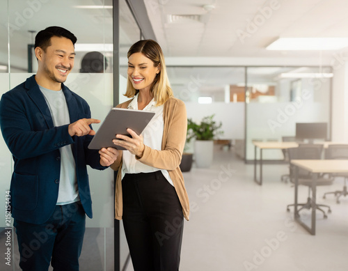 business people working together in office