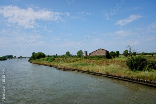 Aquileia and Grado Lagoon landscape in summer time