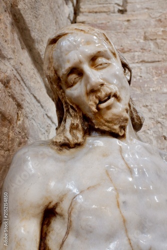 Konstfotografi Jesus Christ Statue Inside the Basilica of Aquileia, Italy