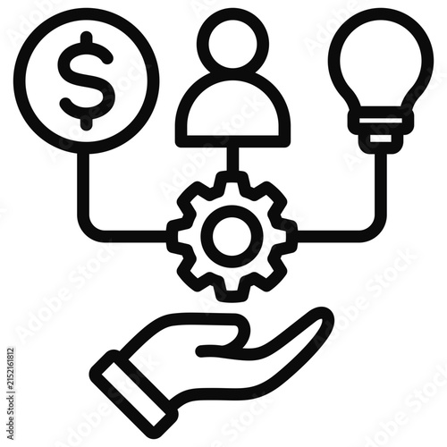 Resource Allocation Icon