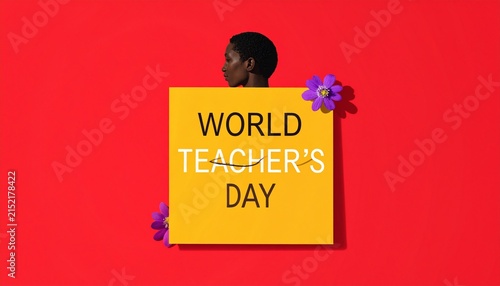World Teachers’ Day sticky note illustration