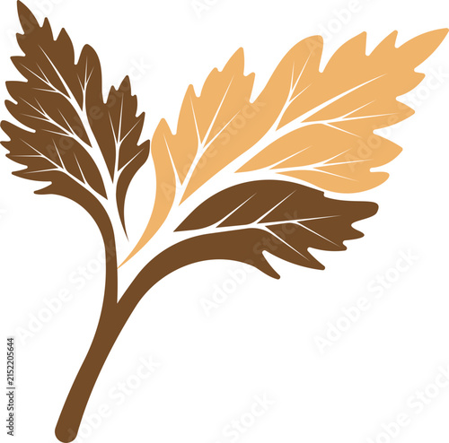 Autumn leaf logo template illustration icon design