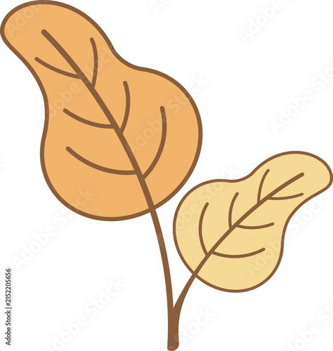 Autumn leaf logo template illustration icon design