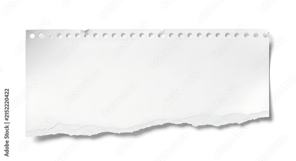 Fototapeta premium Abstract minimalist line graph on torn paper strip