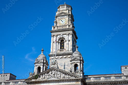 Portsmouth Guildhall Clocktower in Portsmouth, UK