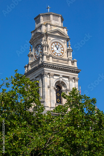 Portsmouth Guildhall Clocktower in Portsmouth, UK