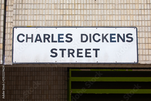 Charles Dickens Street in Portsmouth, UK