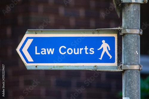 Law Courts Sign