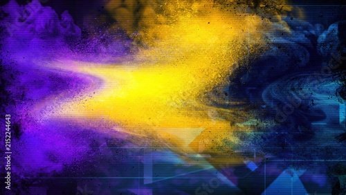 Vibrant Swirling Smoke and Light Abstract Background.