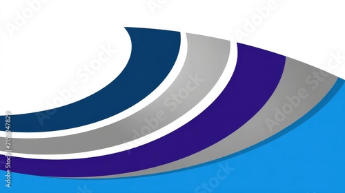 Abstract colorful wavy lines in blue gray purple shades, modern design